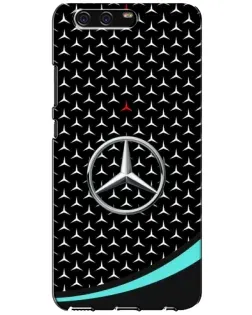 Чехол для Huawei P10 (VTR) с картинкой «Mercedes — бирюзовый акцент»