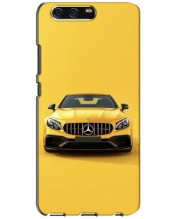 Чехол для Huawei P10 (VTR) с картинкой «Желтый Mercedes GT»