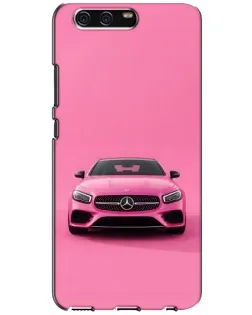 Чехол для Huawei P10 (VTR) с картинкой «Розовый Mercedes AMG»