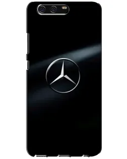 Чехол для Huawei P10 (VTR) с картинкой «Mercedes на металле»