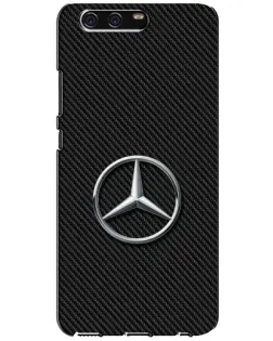 Чехол для Huawei P10 (VTR) с картинкой «Карбоновый Mercedes стиль»
