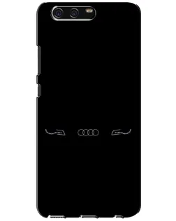 Чехол для Huawei P10 (VTR) с картинкой «Audi — световой подпись»