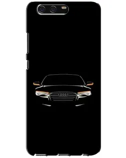 Чехол для Huawei P10 (VTR) с картинкой «Audi — ночной контур»