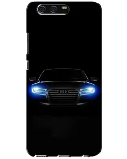 Чехол для Huawei P10 (VTR) с картинкой «Audi в неоне»