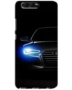 Чехол для Huawei P10 (VTR) с картинкой «Неоновый взгляд Audi»