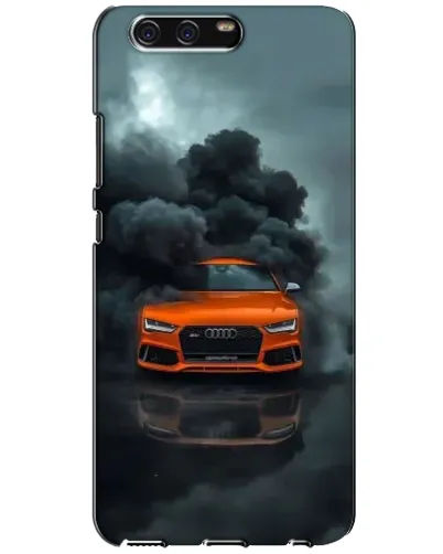 Чехол для Huawei P10 (VTR) с картинкой «Audi в облаках дыма»