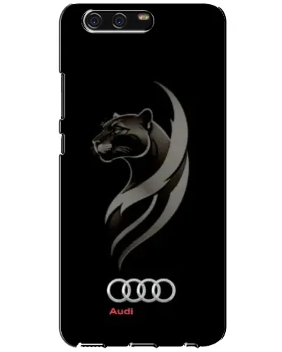 Чехол для Huawei P10 (VTR) с картинкой «Графика — пантера и Audi»