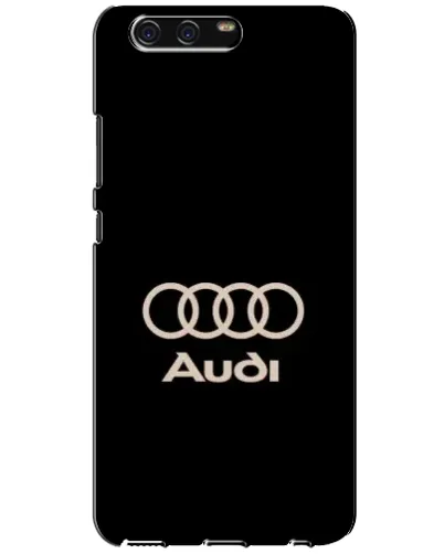 Чехол для Huawei P10 (VTR) с картинкой «Audi — золотой логотип»