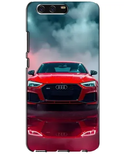 Чехол для Huawei P10 (VTR) с картинкой «Audi RS — красный стиль»