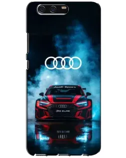 Чехол для Huawei P10 (VTR) с картинкой «Audi Sport — неон»