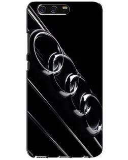 Чехол для Huawei P10 (VTR) с картинкой «Audi — абстрактные кольца»