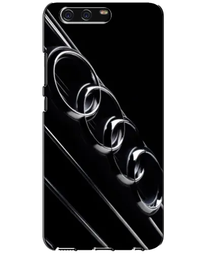 Чехол для Huawei P10 (VTR) с картинкой «Audi — абстрактные кольца»