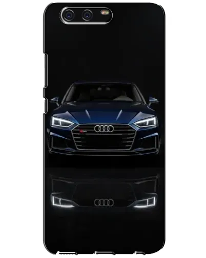 Чехол для Huawei P10 (VTR) с картинкой «Audi — ночное отражение»