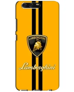 Чехол для Huawei P10 (VTR) с картинкой «Lamborghini Stripe желтый»