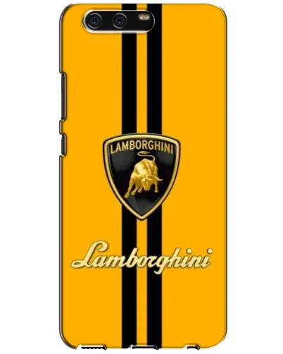 Чехол для Huawei P10 (VTR) с картинкой «Lamborghini Stripe желтый»