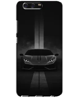 Чехол для Huawei P10 (VTR) с картинкой «Lamborghini симметрия дорог»