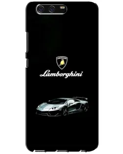 Чехол для Huawei P10 (VTR) с картинкой «Логотип Lamborghini классика»