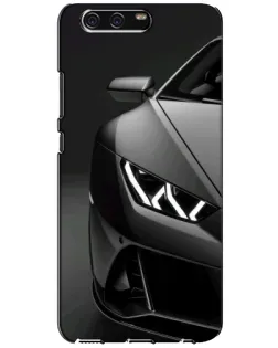 Чехол для Huawei P10 (VTR) с картинкой «Lamborghini фары детализация»