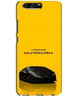 Чехол для Huawei P10 (VTR) с картинкой «Lamborghini Huracan черный»