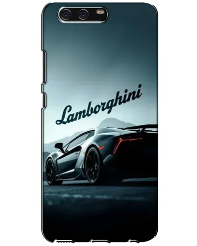 Чехол для Huawei P10 (VTR) с картинкой «Классическая надпись Lamborghini»