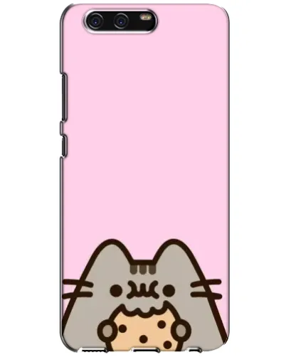 Чехол для Huawei P10 (VTR) с картинкой «Pusheen и печенье»