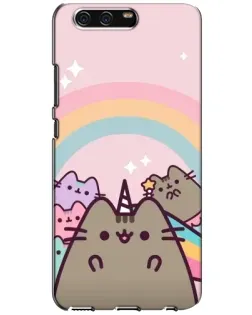 Чехол для Huawei P10 (VTR) с картинкой «Единорог Pusheen»