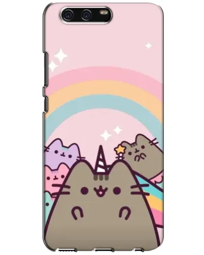 Чехол для Huawei P10 (VTR) с картинкой «Единорог Pusheen»