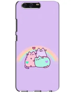 Чехол для Huawei P10 (VTR) с картинкой «Радужные Пушины»