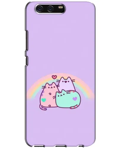 Чехол для Huawei P10 (VTR) с картинкой «Радужные Пушины»