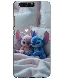 Чехол для Huawei P10 (VTR) с картинкой «Плюшевые Стич Ангел»