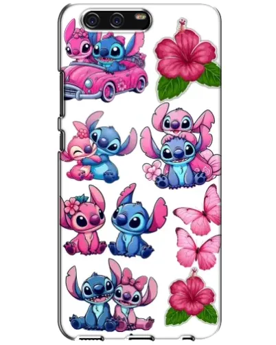 Чохол для Huawei P10 (VTR) з картинкою «Стікери Stitch та Angel»