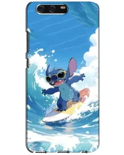 Чехол для Huawei P10 (VTR) с картинкой «Стич на волне»
