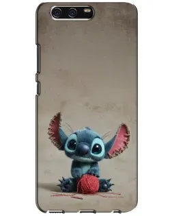 Чехол для Huawei P10 (VTR) с картинкой «Стич на коричневом фоне»