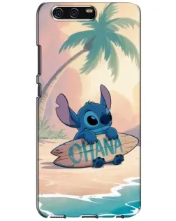 Чехол для Huawei P10 (VTR) с картинкой «Стич на серфе»