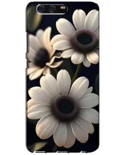 Чехол для Huawei P10 (VTR) с картинкой «Белые маргаритки макро»