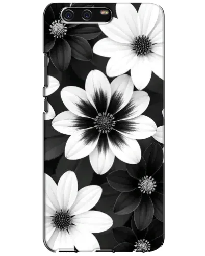 Чехол для Huawei P10 (VTR) с картинкой «Монохромные астры» Чехол для Huawei P10 (VTR) с картинкой «Монохромные астры»