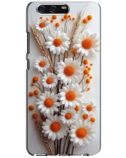 Чехол для Huawei P10 (VTR) с картинкой «Белые сухоцветы»