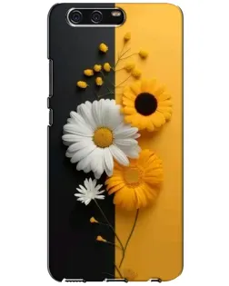 Чехол для Huawei P10 (VTR) с картинкой «Подсолнух и ромашка»