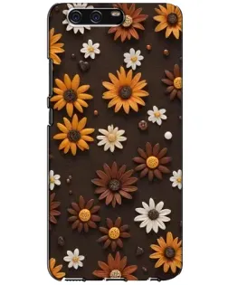 Чехол для Huawei P10 (VTR) с картинкой «Узор из маленьких подсолнухов»