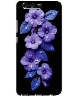 Чехол для Huawei P10 (VTR) с картинкой «Фиолетовые цветы с росою» Чехол для Huawei P10 (VTR) с картинкой «Фиолетовые цветы с росою»
