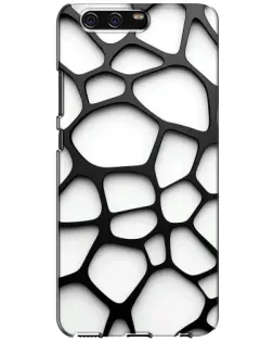 Чехол для Huawei P10 (VTR) с картинкой «Белая объемная сетка» Чехол для Huawei P10 (VTR) с картинкой «Белая объемная сетка»