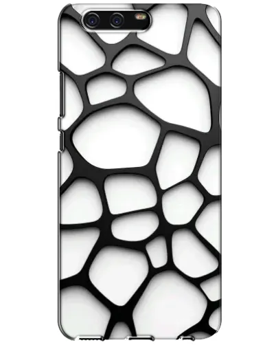 Чехол для Huawei P10 (VTR) с картинкой «Белая объемная сетка»