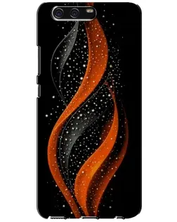 Чехол для Huawei P10 (VTR) с картинкой «Огненная звездная волна»
