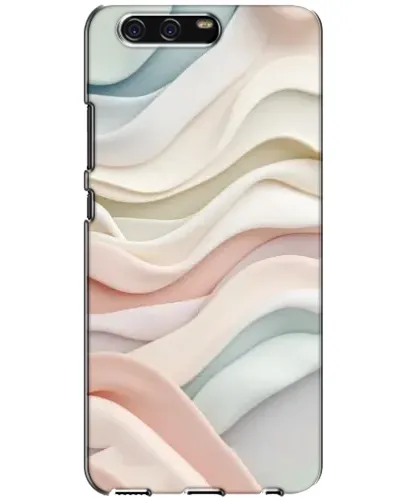Чехол для Huawei P10 (VTR) с картинкой «Пастельные нежные волны»