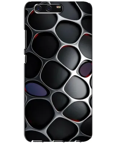 Чехол для Huawei P10 (VTR) с картинкой «Объемная темная решетка»