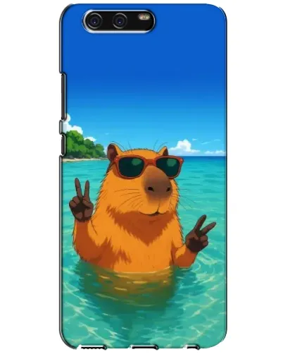 Чохол для Huawei P10 (VTR) з картинкою «Морська капібара»