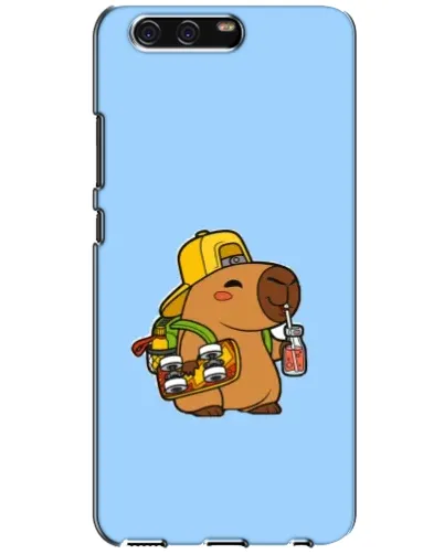 Чохол для Huawei P10 (VTR) з картинкою «Капібара на скейті»