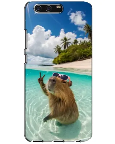 Чохол для Huawei P10 (VTR) з картинкою «Капібара на морі»