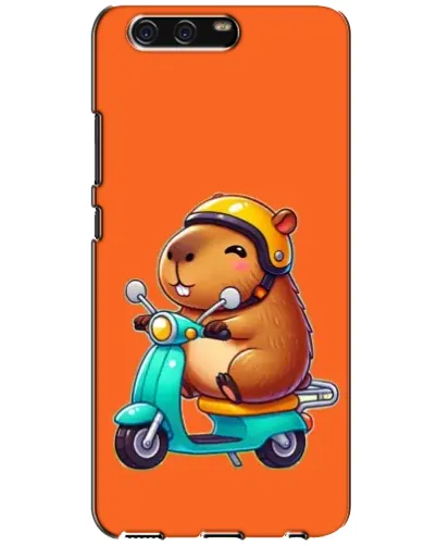 Чохол для Huawei P10 (VTR) з картинкою «Капібара на скутері»