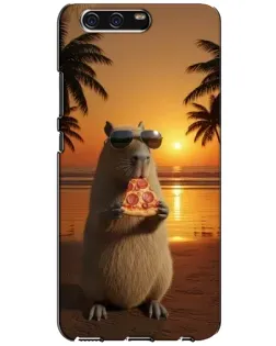 Чохол для Huawei P10 (VTR) з картинкою «Капібара з піцою» Чохол для Huawei P10 (VTR) з картинкою «Капібара з піцою»